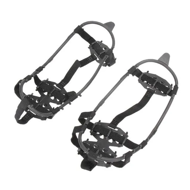 24 Teeth Ice Gripper for Shoes Durable Crampons Winter Climbing Anti Slip Shoes