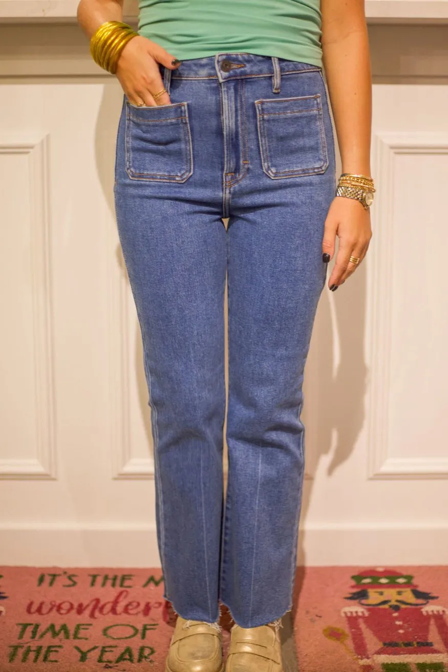 27" Inseam Happi High Rise Crop Flare