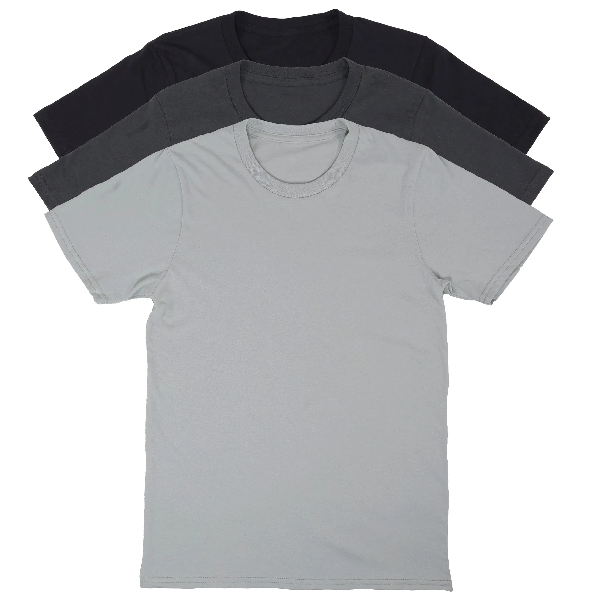 Basic Cotton T-Shirt Shades Of Gray Pack | Made in USA