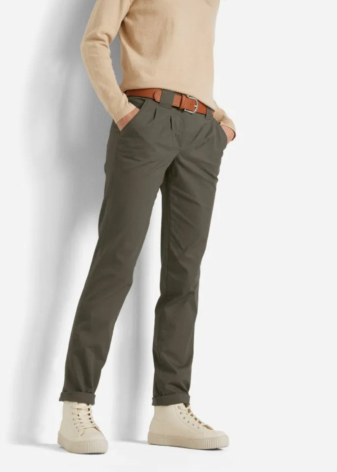 Bpc Bonprix Collection Stretch Chinos, green