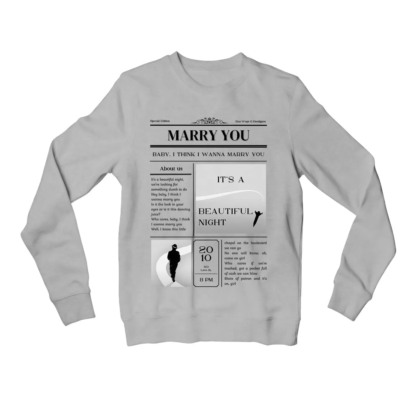 Bruno Mars Sweatshirt - Marry You