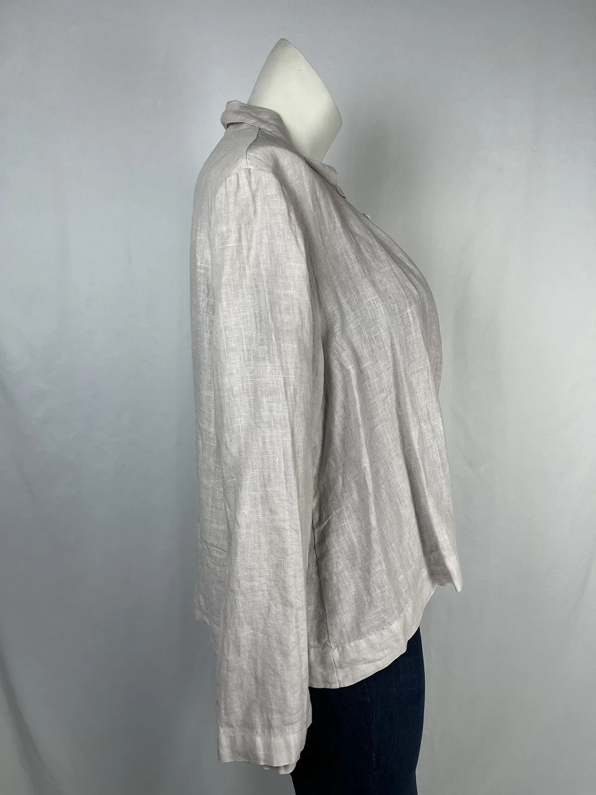 bryn Walker Size L (16) Beige Jacket NWT