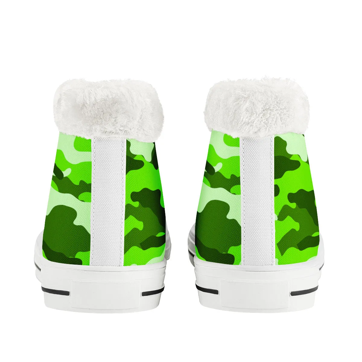 CAMOUFLAGE GREENFLUO WINTER CASUAL SHOES