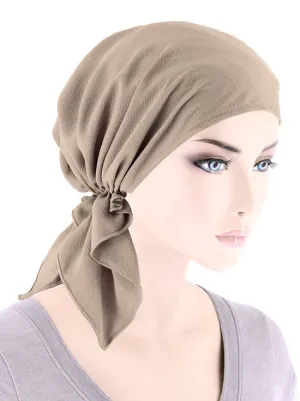 CE-BDNASCARF-913#The Shorty Scarf in Solid Mocha