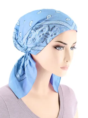 CE-BDNASCARF-LTBLUE#Bandana Scarf in Sky Blue