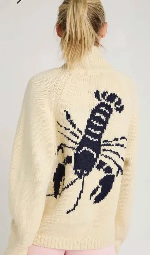 Chunky Knit Varsity Lobster 🦞 Cardigan