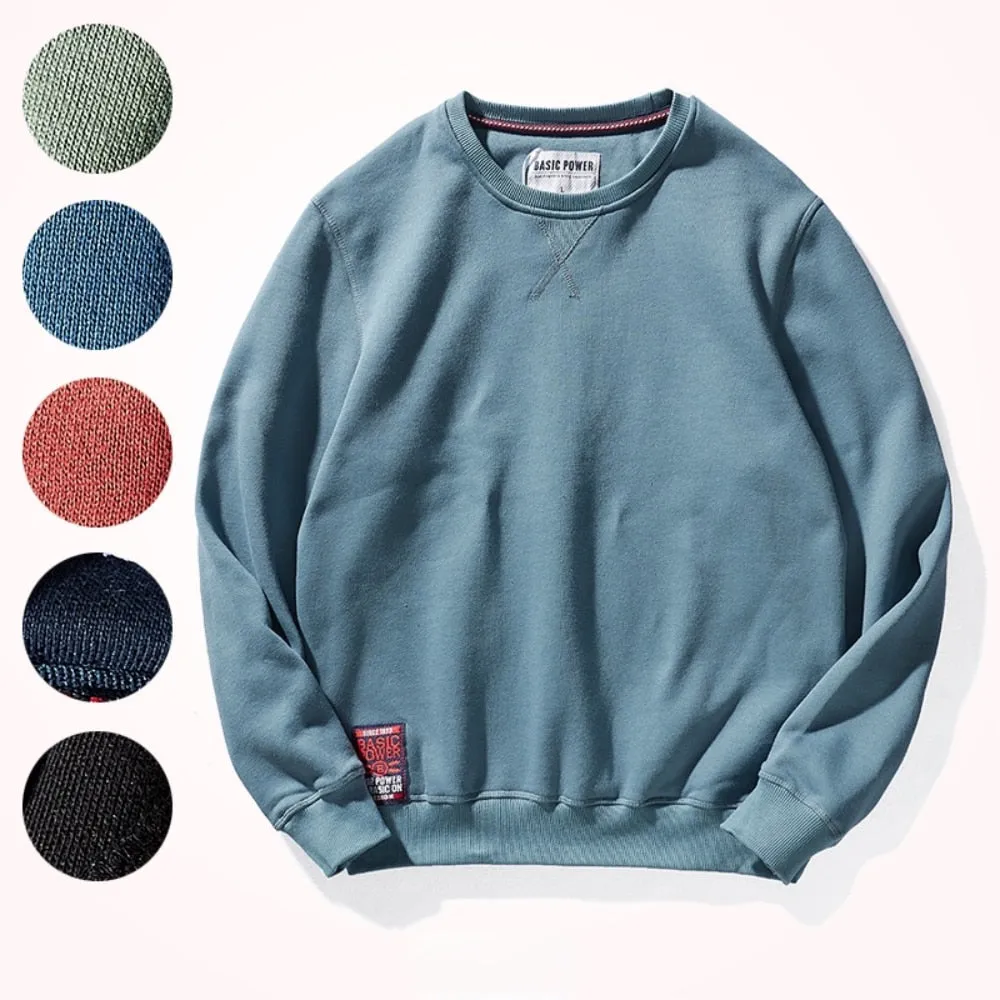 Crew Neck Fleece Warm Sweatshirts