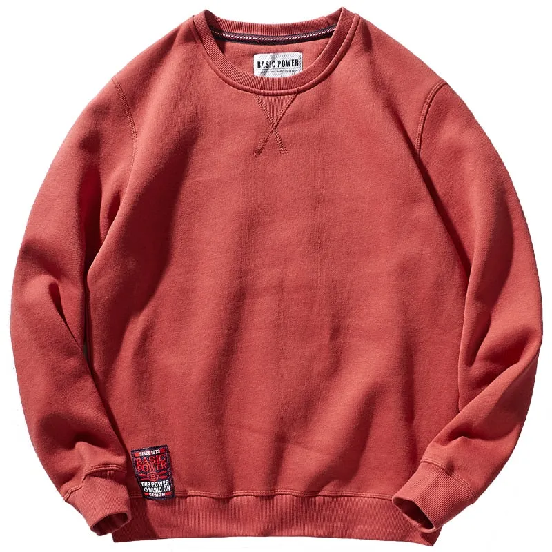 Crew Neck Fleece Warm Sweatshirts