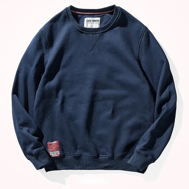 Crew Neck Fleece Warm Sweatshirts