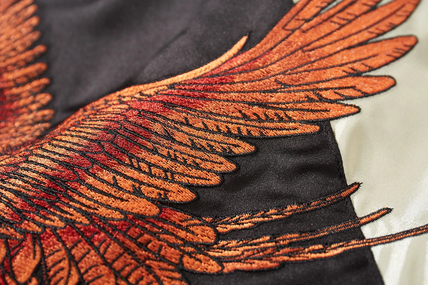 Dragon Phoenix Embroidered Bomber Jacket