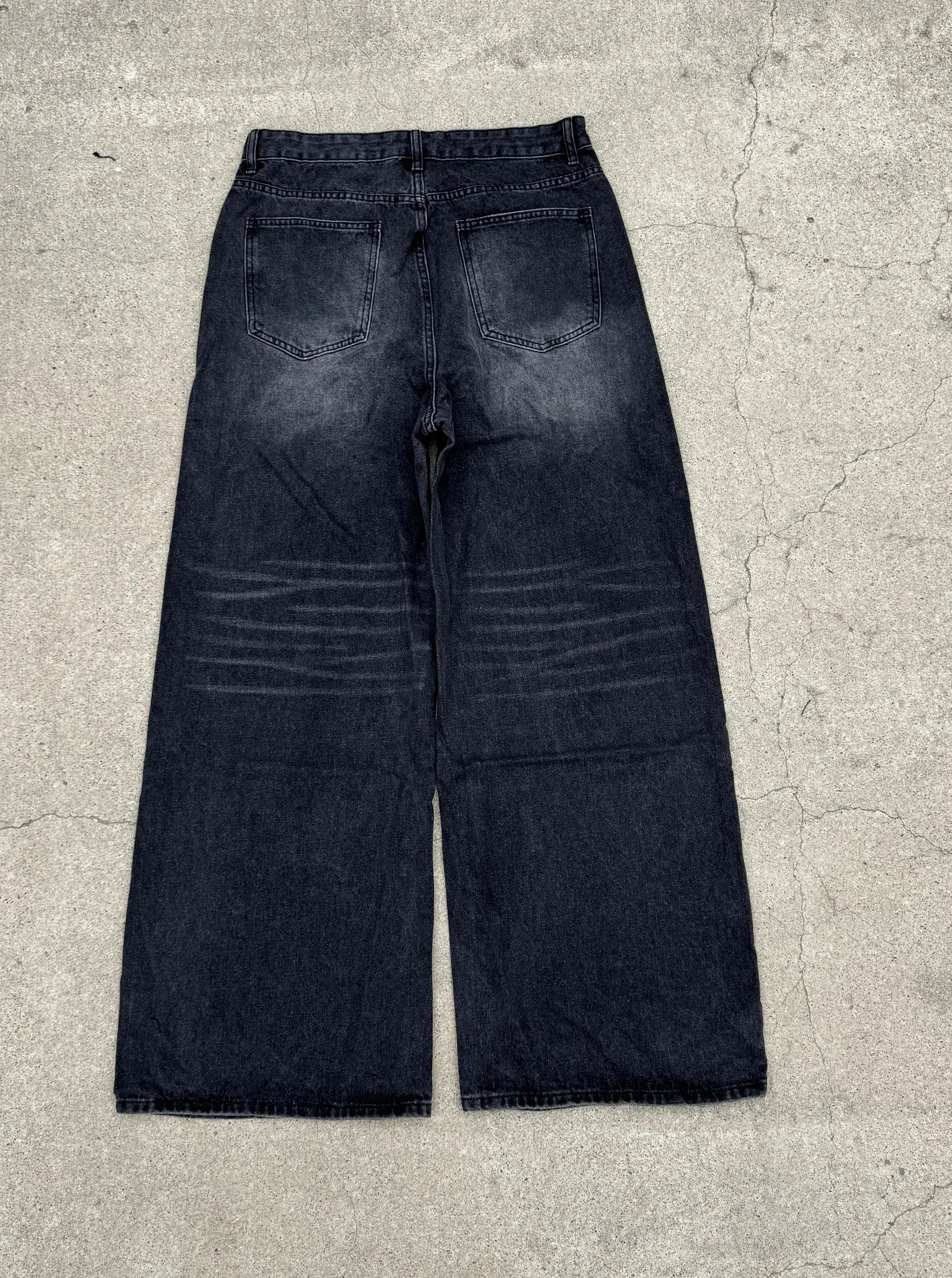 Faded Black Baggy Jeans