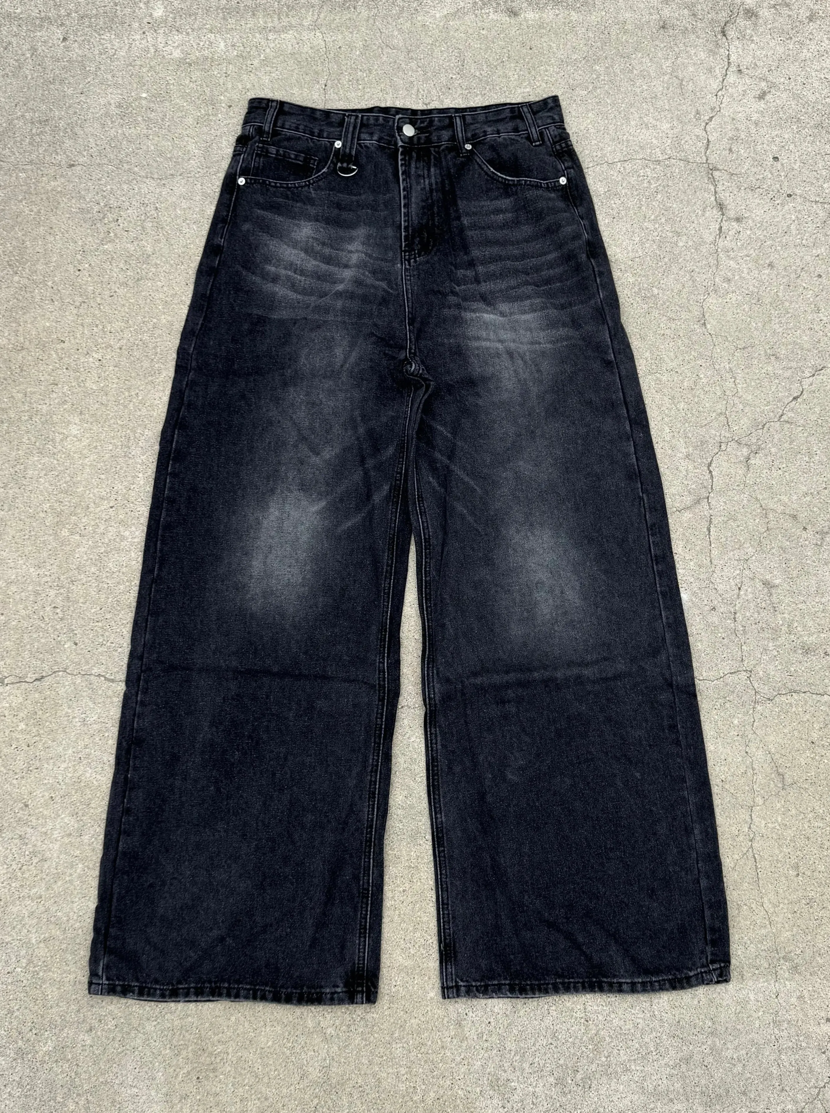 Faded Black Baggy Jeans