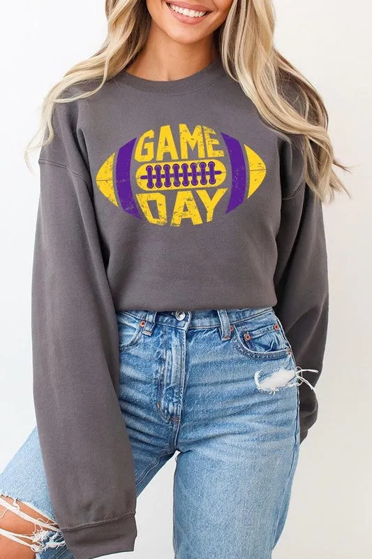 Game Day Football Graphic Fleece Sweatshirts