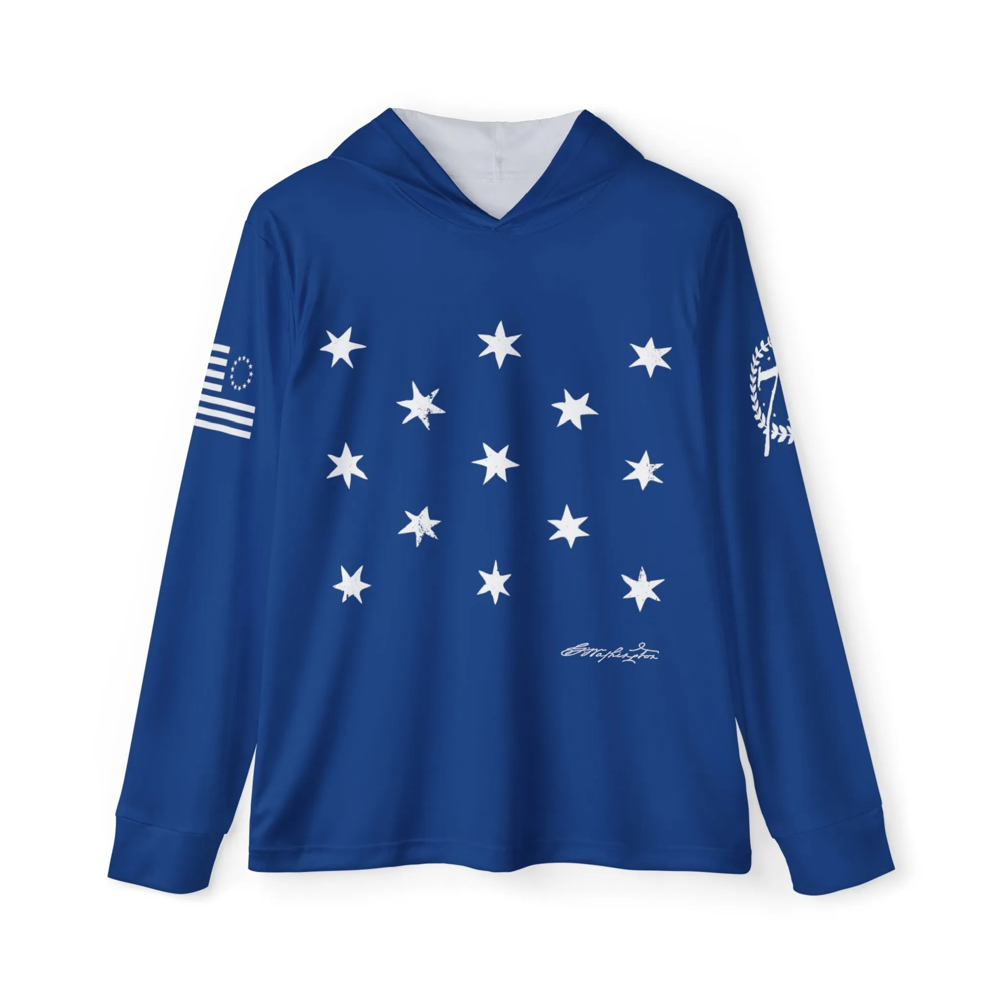 George Washington's HQ Flag Performance Fishing Shirt