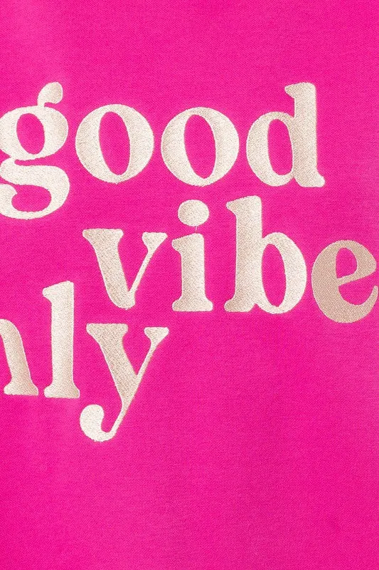 Good Vibes Only Oversized Sweatshirt