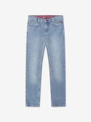 Hugo Boys Regular Fit Denim Jeans in Blue