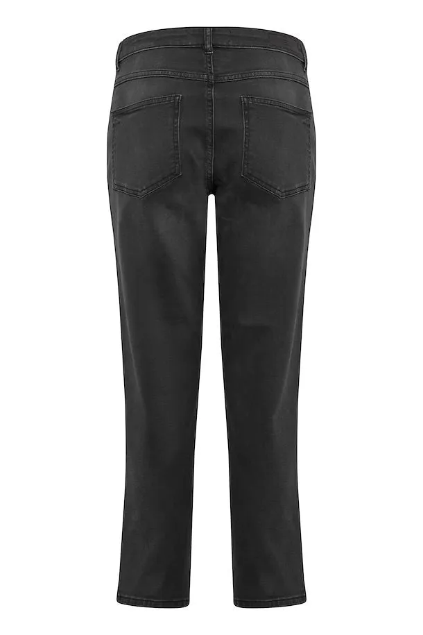 ICHI Twiggy Raven Jeans - Washed Grey