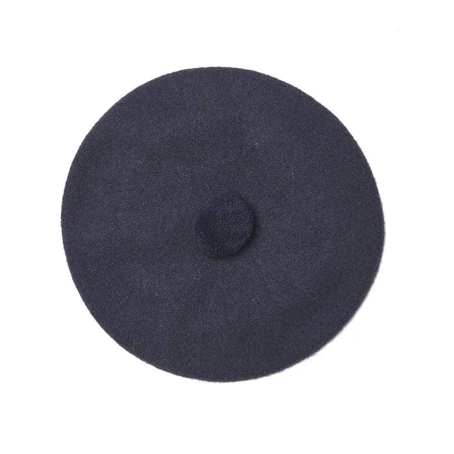 Lambswool Tam Beret | Navy