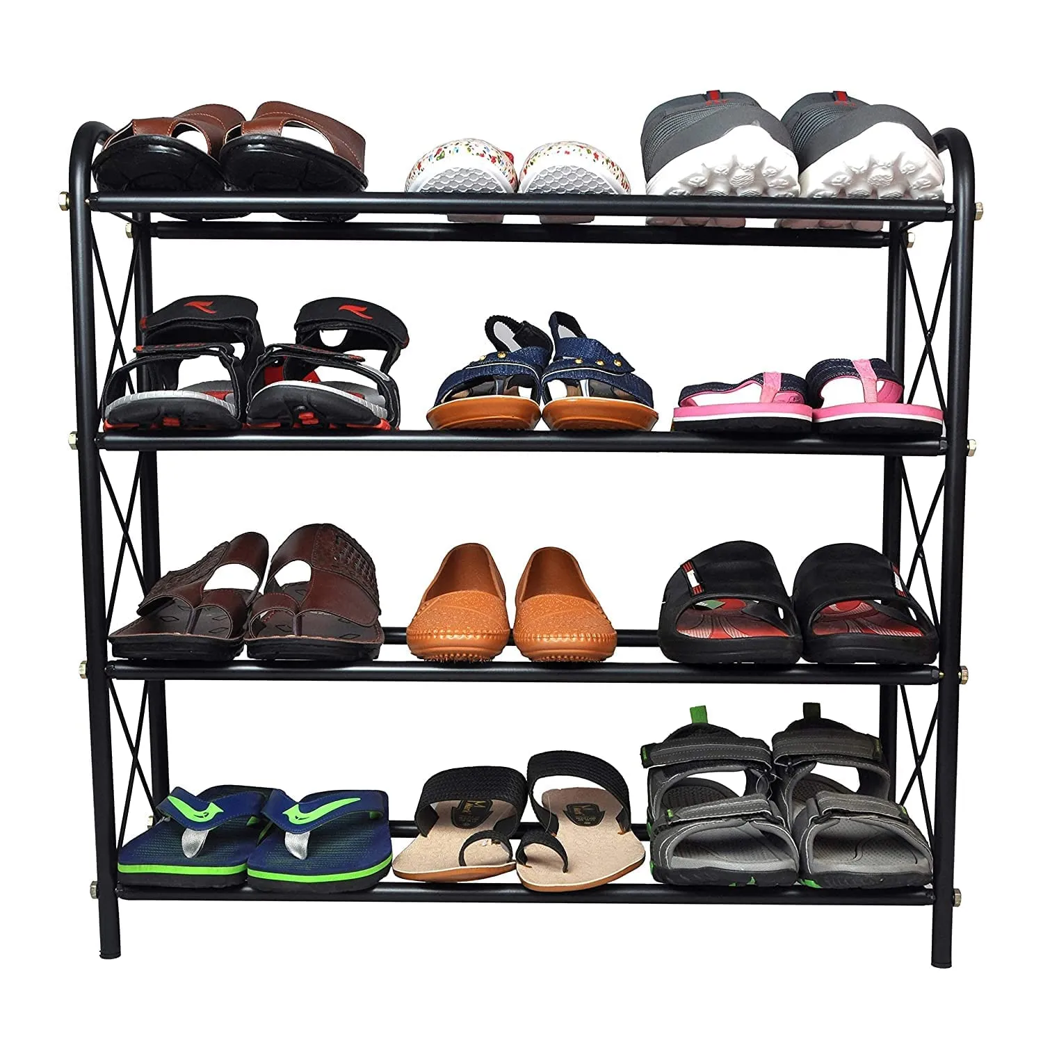 Lavish Craft Creative in Innovation Metal Shoe Rack/Storage/Organizer/Stand for Home, stand, metal, rustproof (2 Tier)