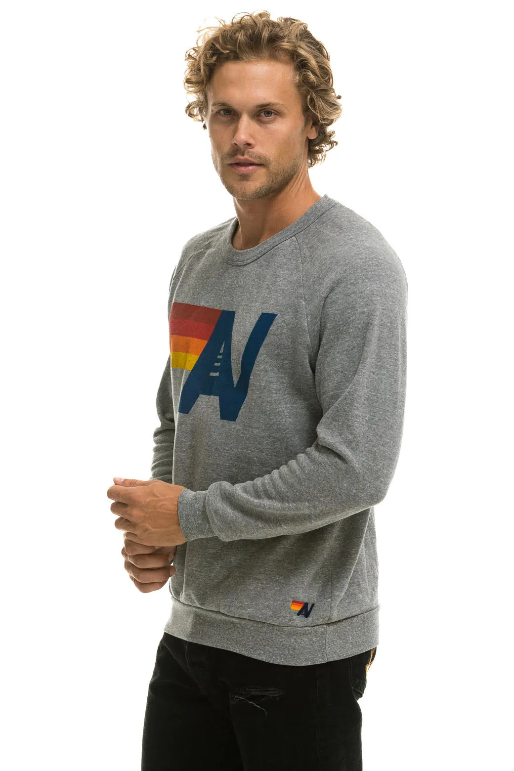 LOGO SWEATSHIRT - HEATHER GREY