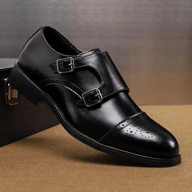 Low-Top Leather Shoes | Fashion British Style Business Formal Wear Casual Men's Shoes