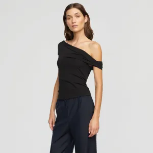 Mai Asymmetric Off-Shoulder Tee