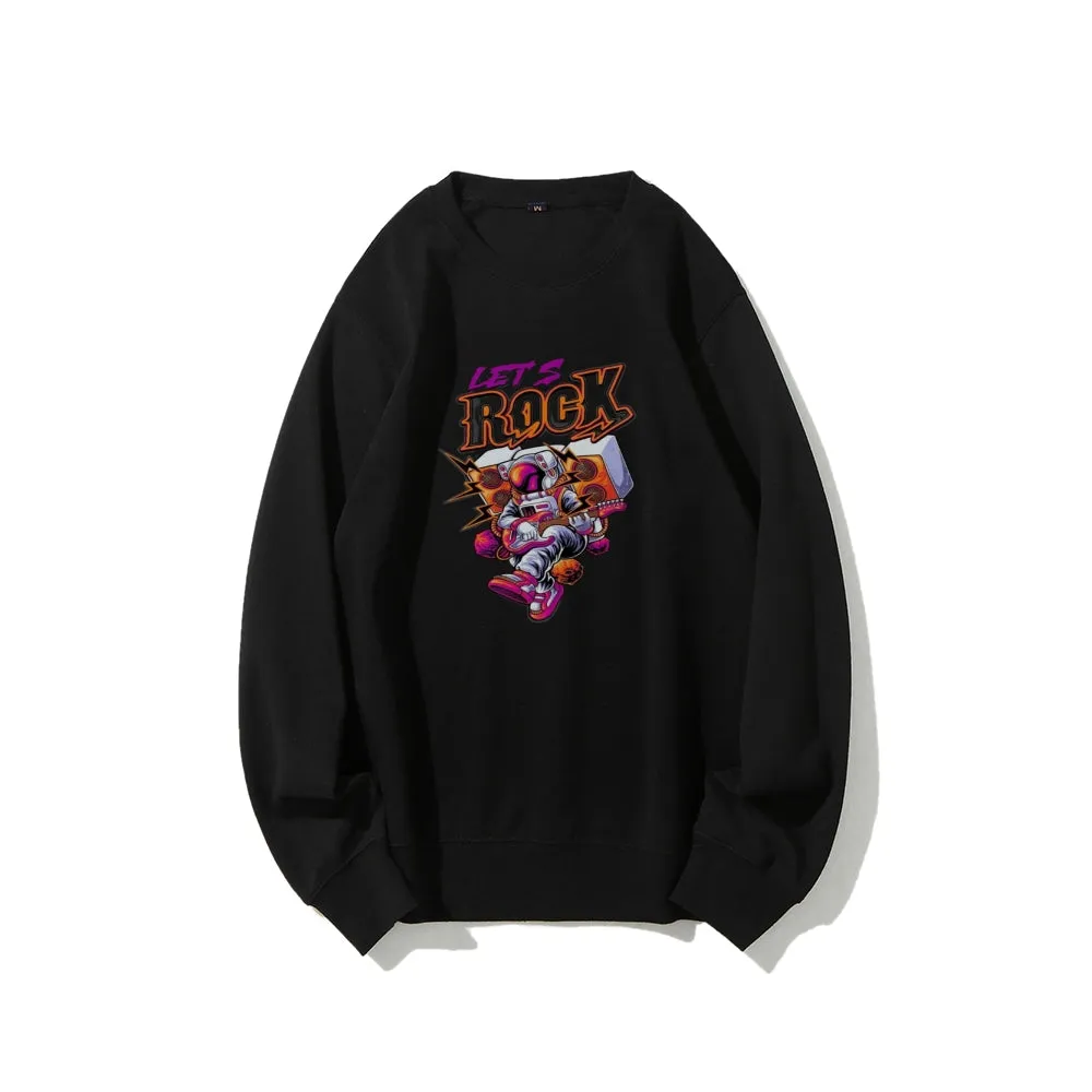 Mens Lets Rock Graphic Sweatshirts