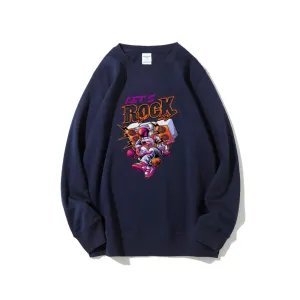 Mens Lets Rock Graphic Sweatshirts