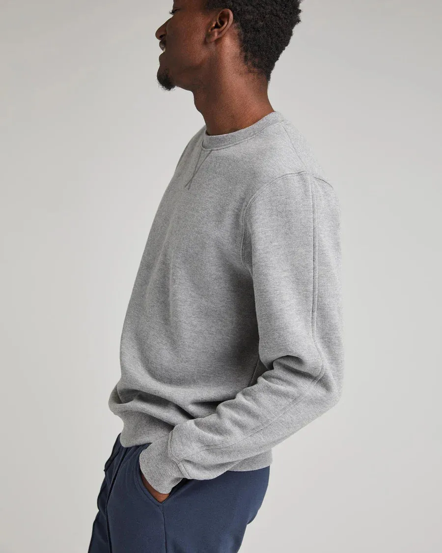 Men's Recycled Fleece Sweatshirt - Heather Grey