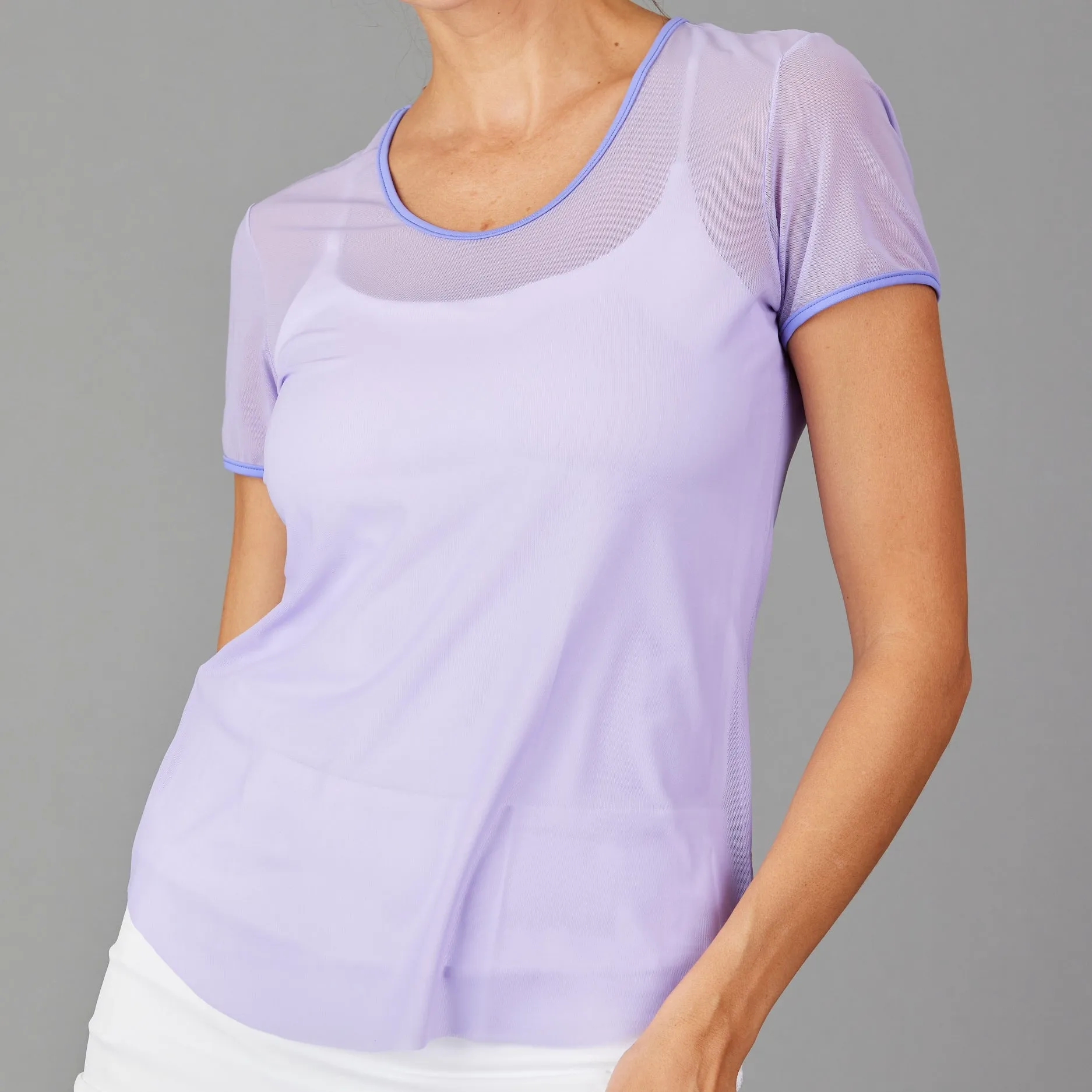 Mesh Layering Tee (lavender)