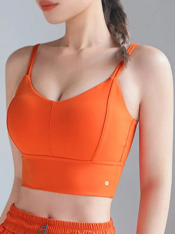 Miami Crop Bra - Orange