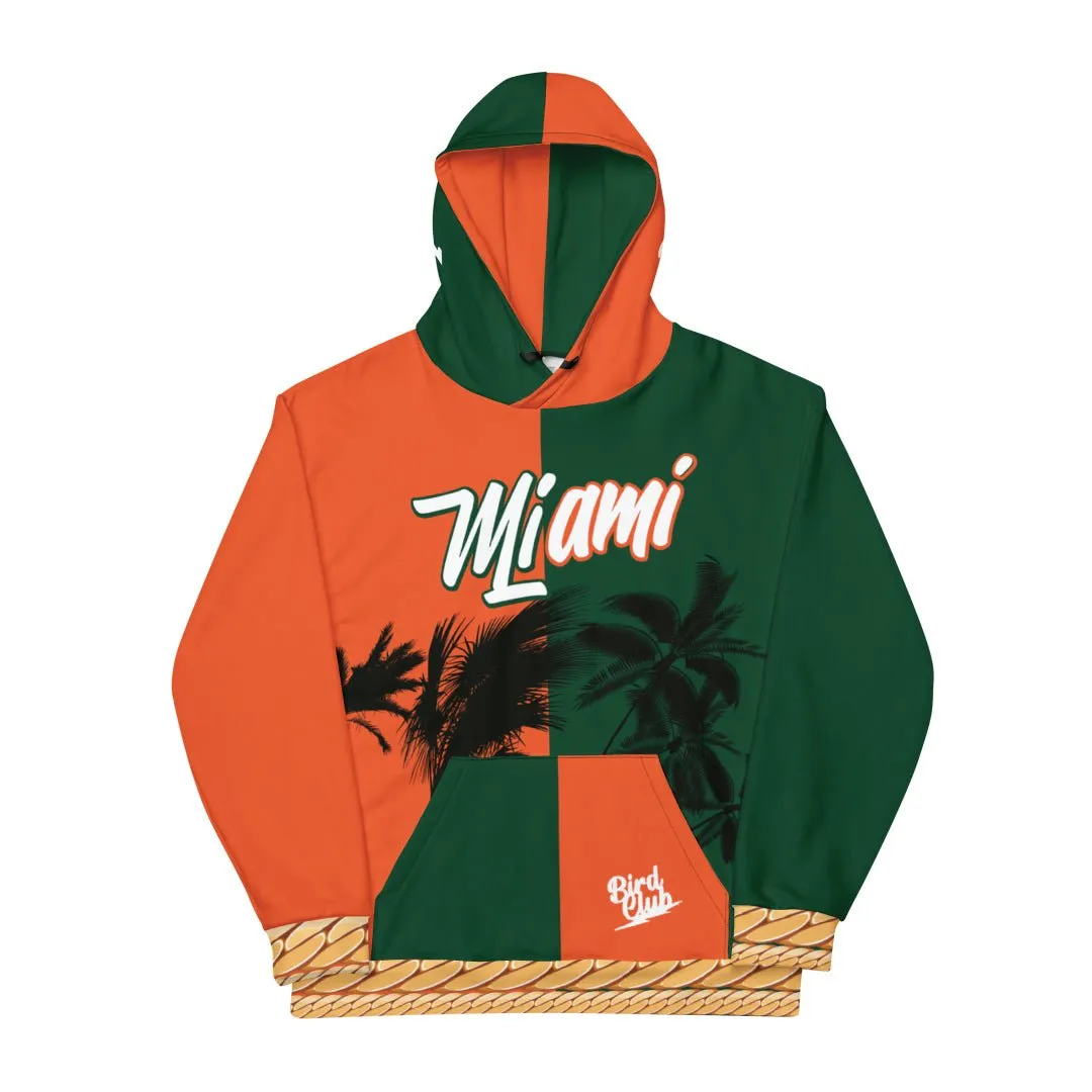 Miami Style Canes Cuban Link Hoodie