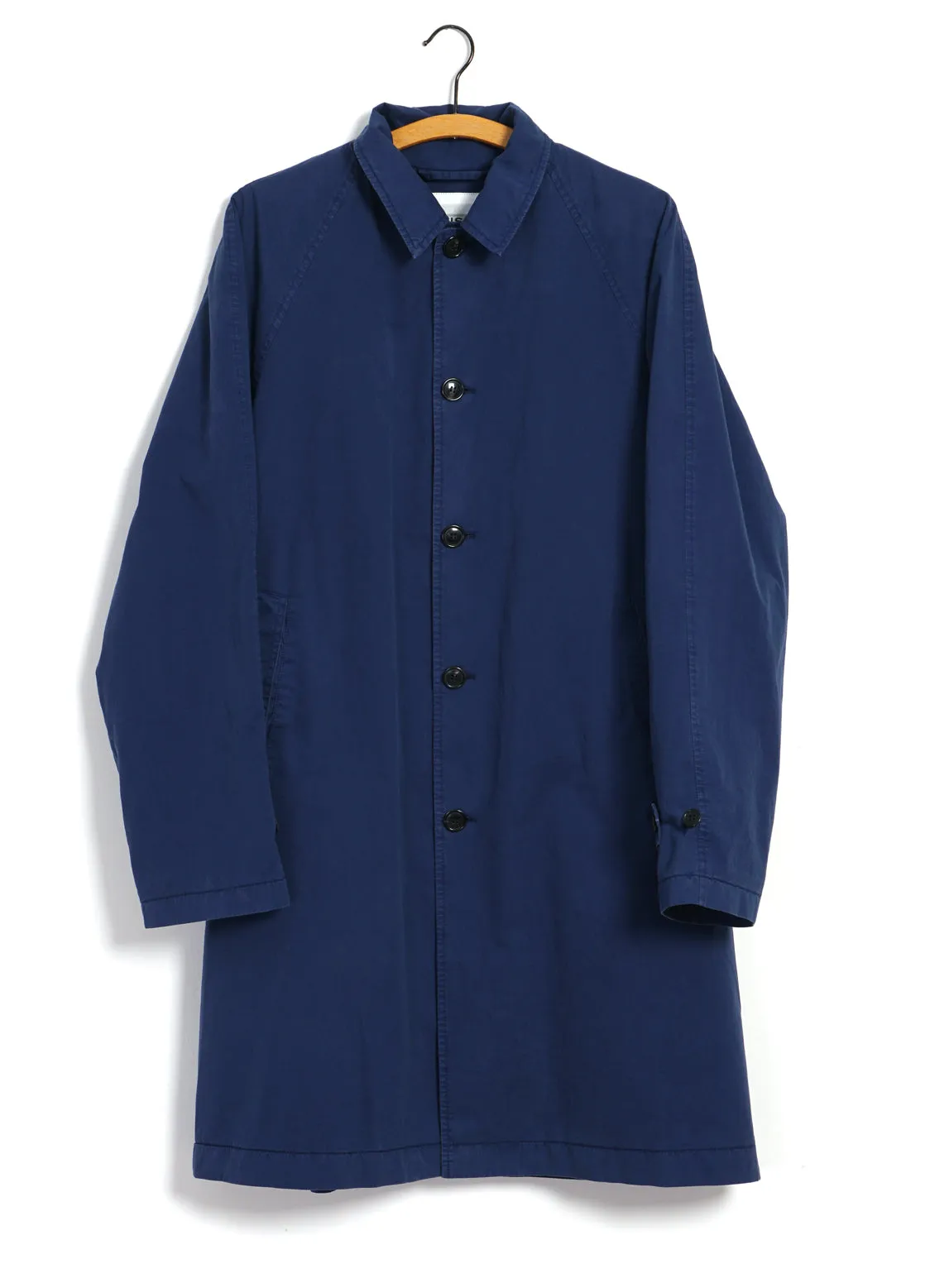 MORITZ | Long Windbreaker Coat | Work Blue