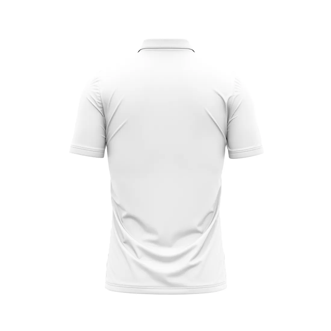 Next Print Customized Polo Neck White Jersey NPTS23