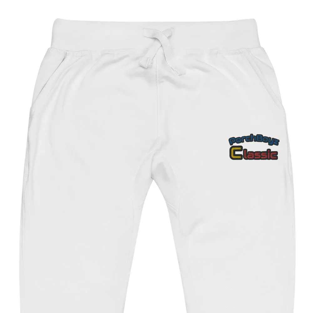 Porchboyz Classic Embroidered Unisex fleece sweatpants