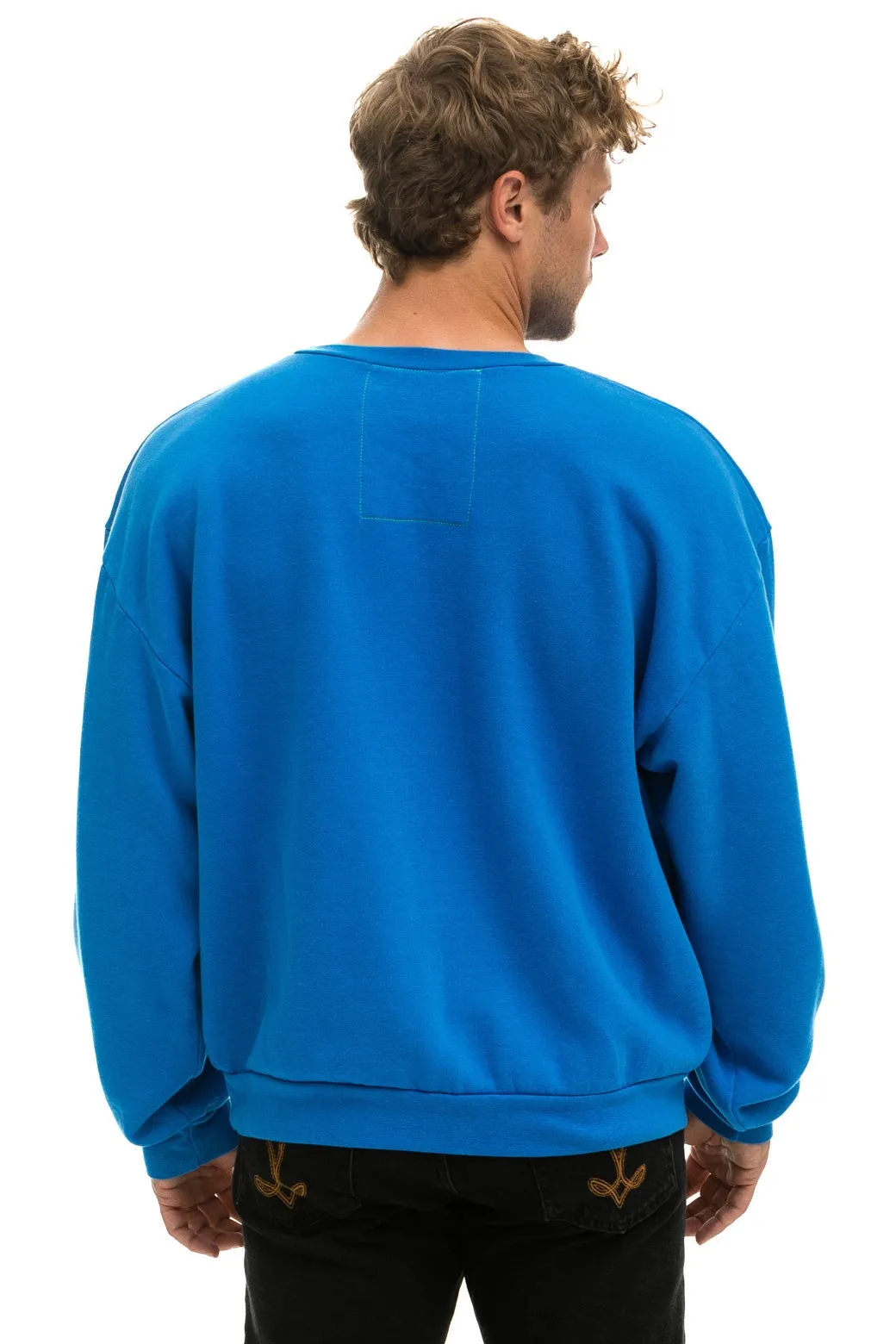 PRAY FOR SNOW RELAXED CREW SWEATSHIRT - OCEAN