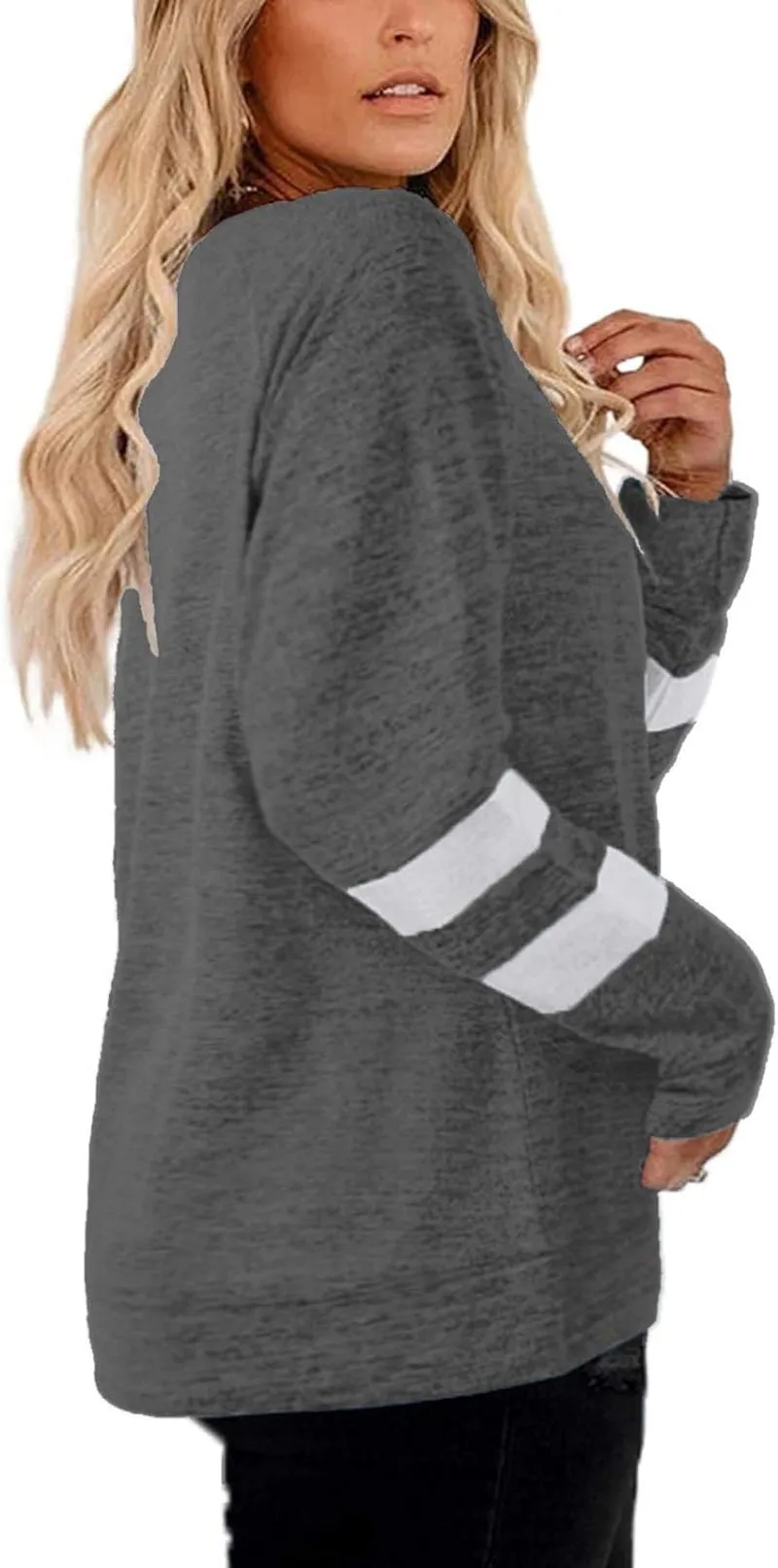 "Women's Long Sleeve Plus Size Tunic Tops: Stylish and Comfortable Sweatshirts"