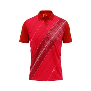 Red Polo Neck Half Sleeve T Shirt Nextprint 310