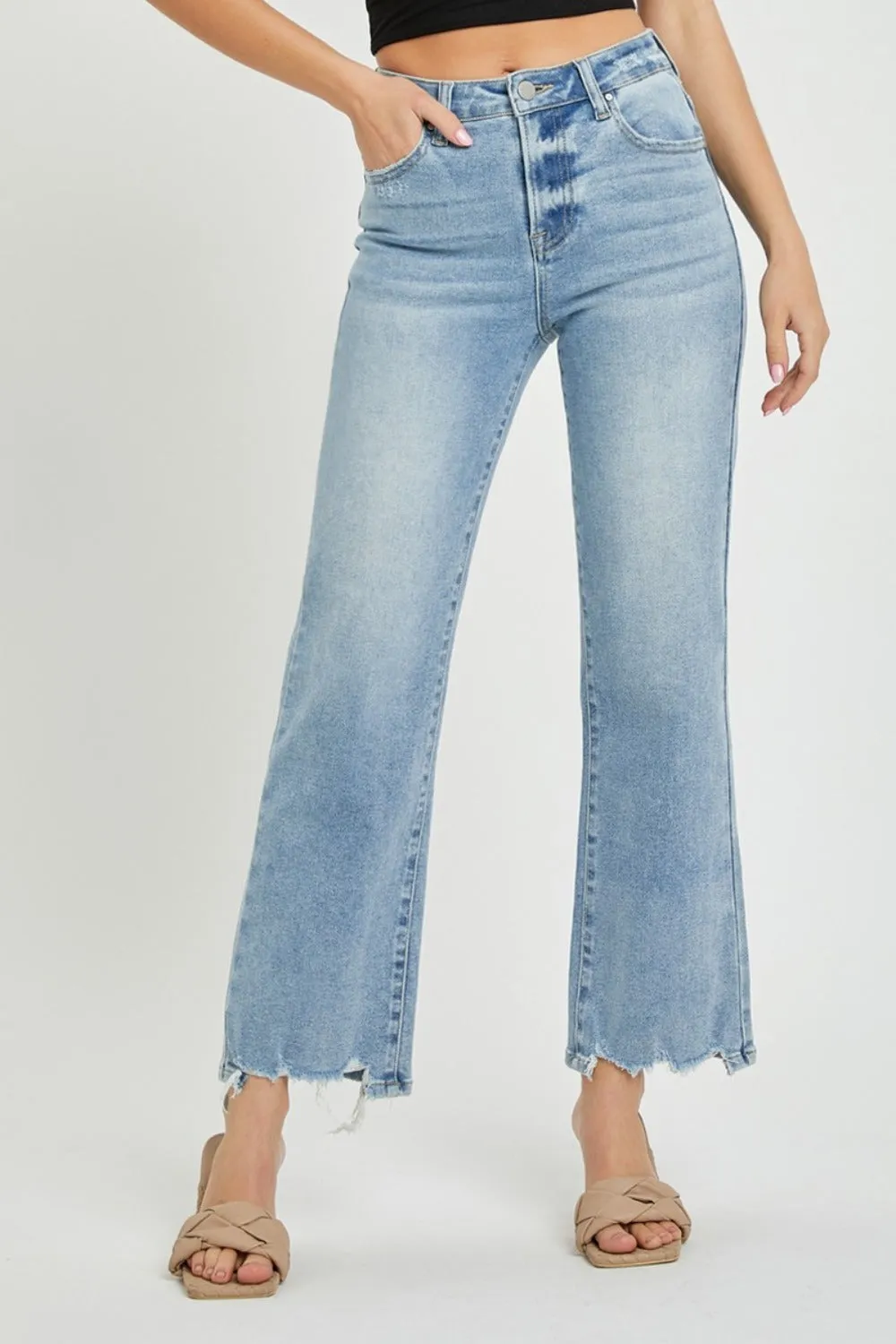 RISEN Full Size High Rise Straight Jeans