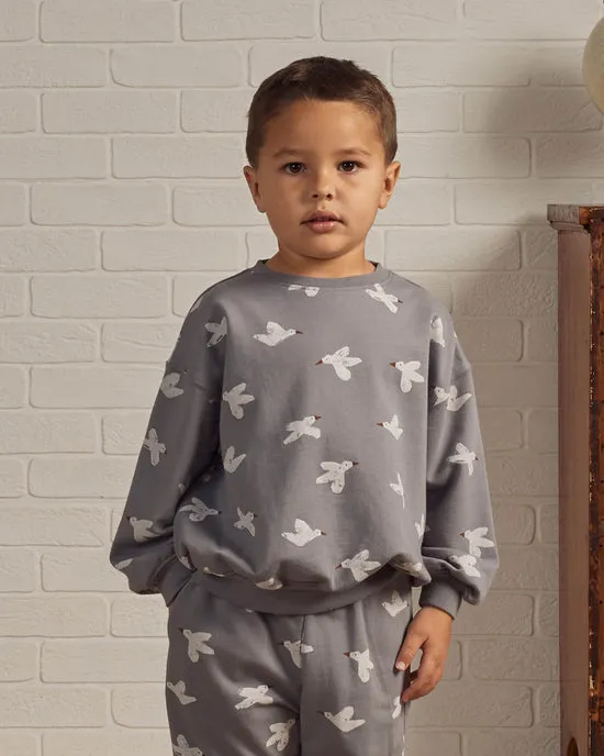 Rylee and Cru Relaxed Sweatshirt - Birds