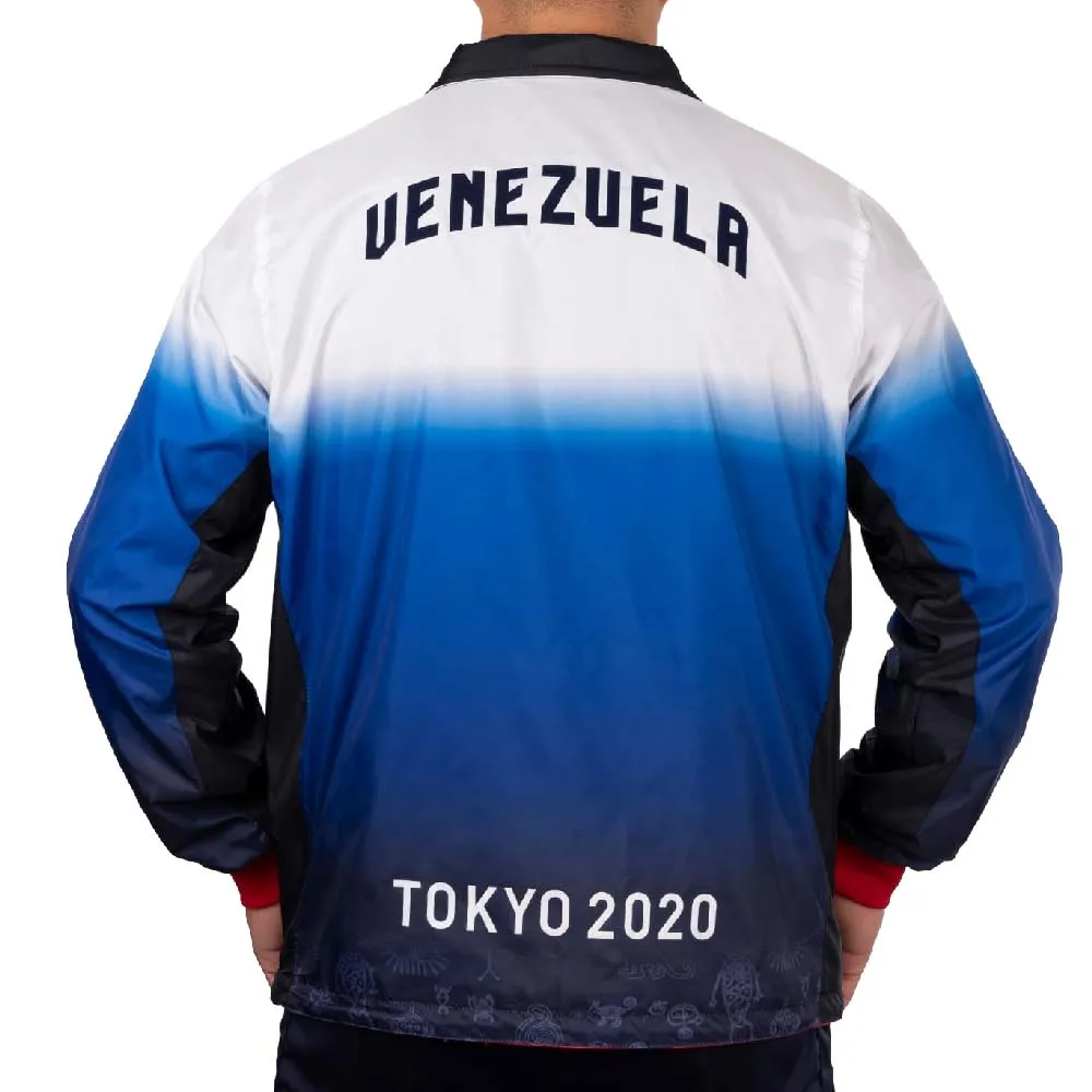 Skyros Venezuela Juegos olímpicos Tokyo 2020 chaqueta de entrenamiento para hombres azul con blanco