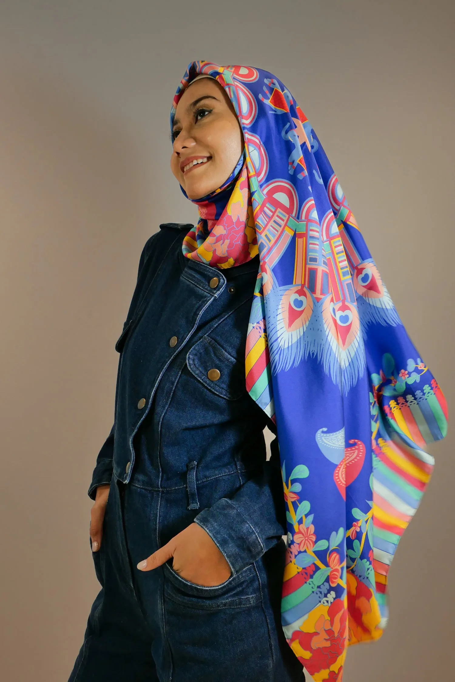 Splendid Little India Premium Silk Scarf