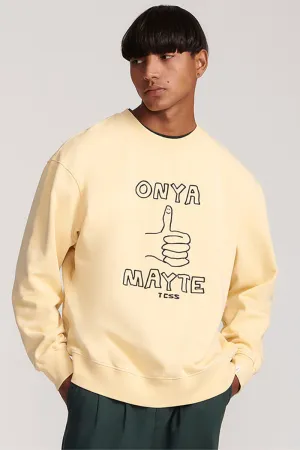 The Critical Slide Society Mayte Crewneck in Sunshine