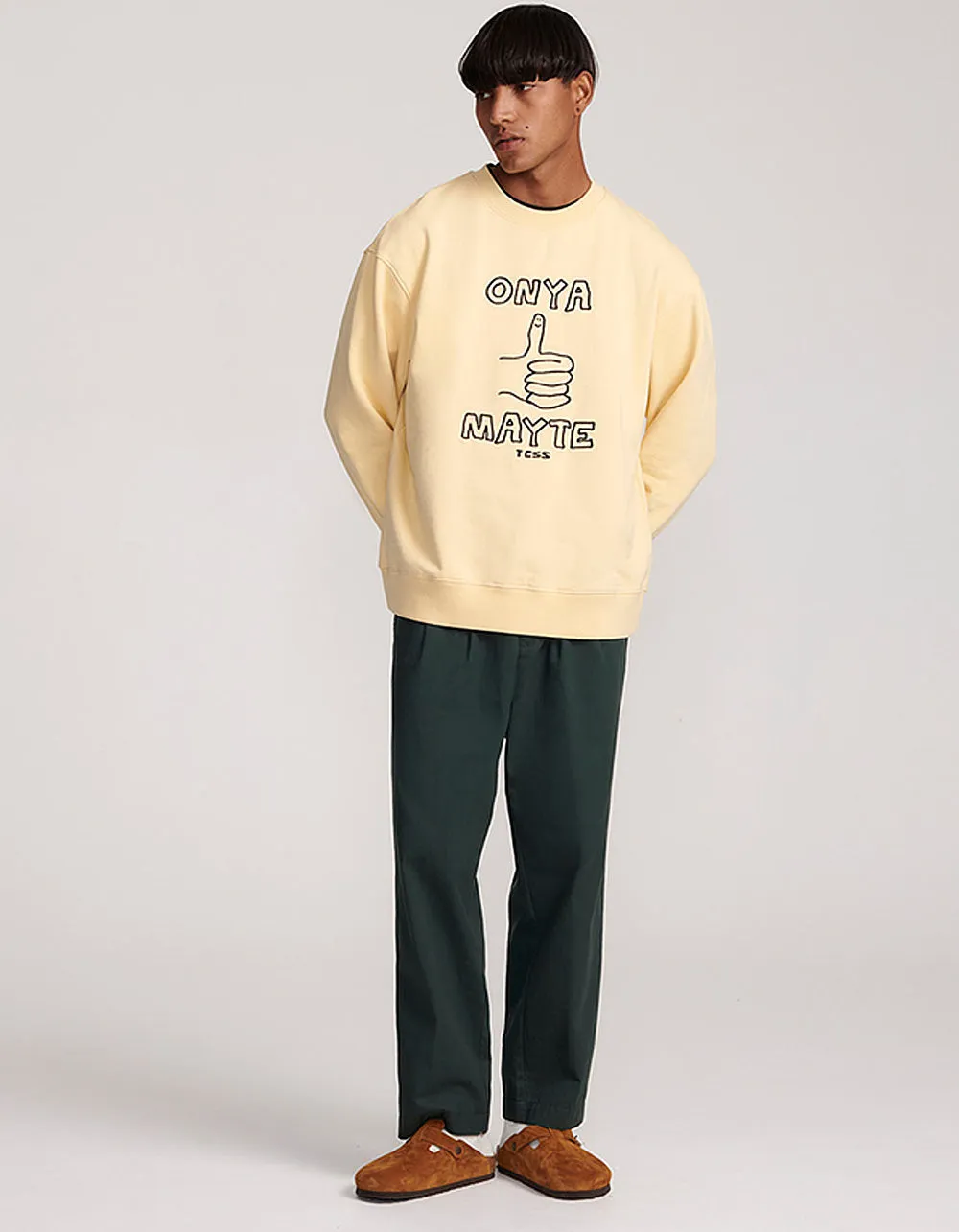 The Critical Slide Society Mayte Crewneck in Sunshine