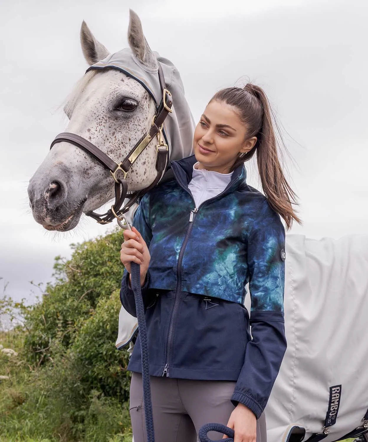 Tie Dye Carrie Riding Rain Jacket