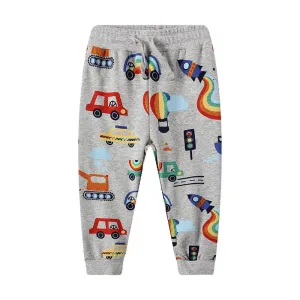 Toddler Boy's Car Print Casual Pants