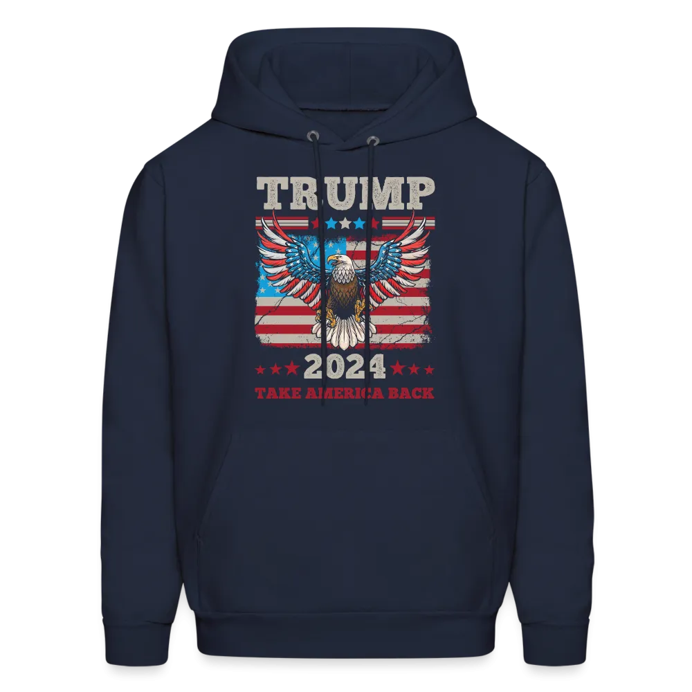 Trump 2024 Take America Back (Flag & Eagle) Hoodie