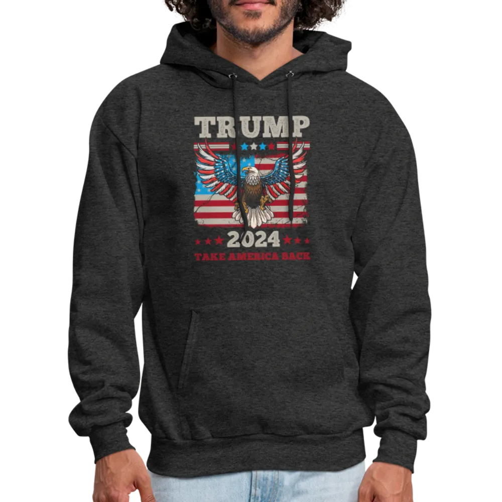 Trump 2024 Take America Back (Flag & Eagle) Hoodie