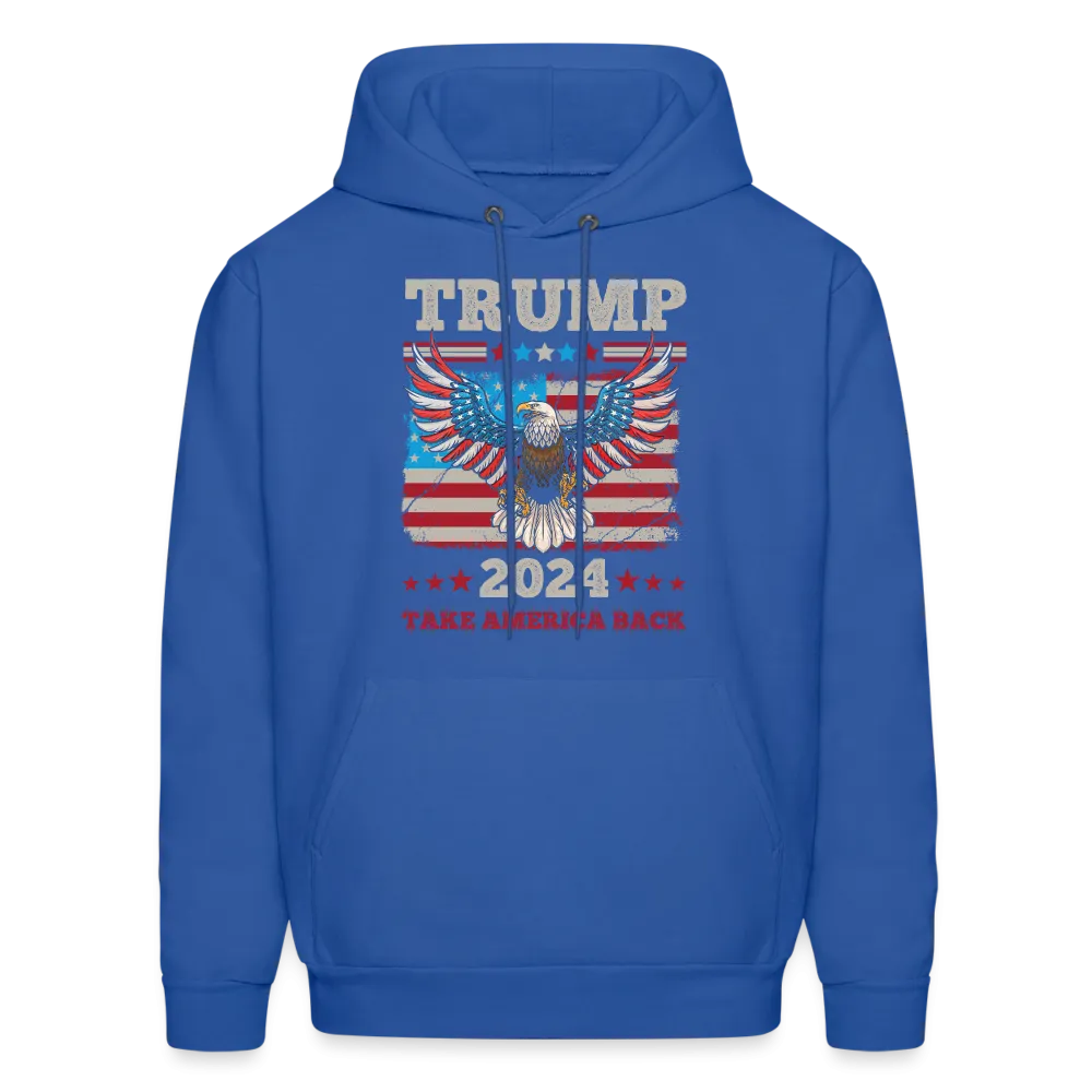 Trump 2024 Take America Back (Flag & Eagle) Hoodie