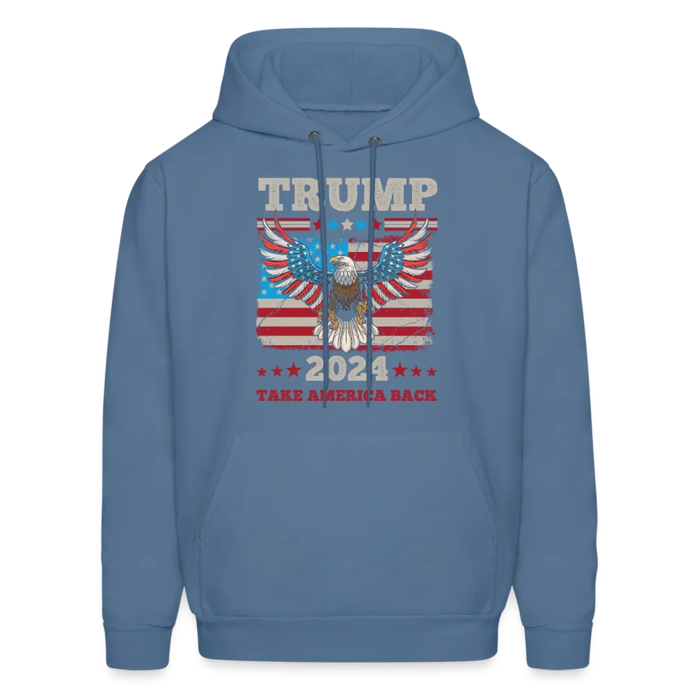 Trump 2024 Take America Back (Flag & Eagle) Hoodie